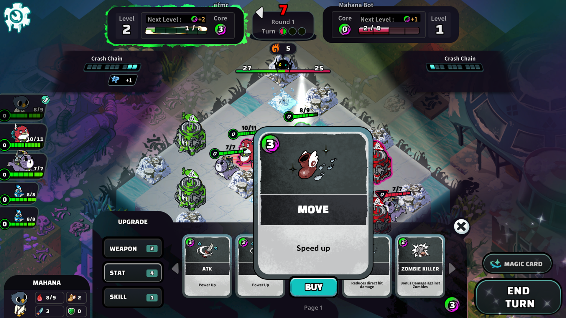 South Pole Bebop - Gameplay, ability card usage
