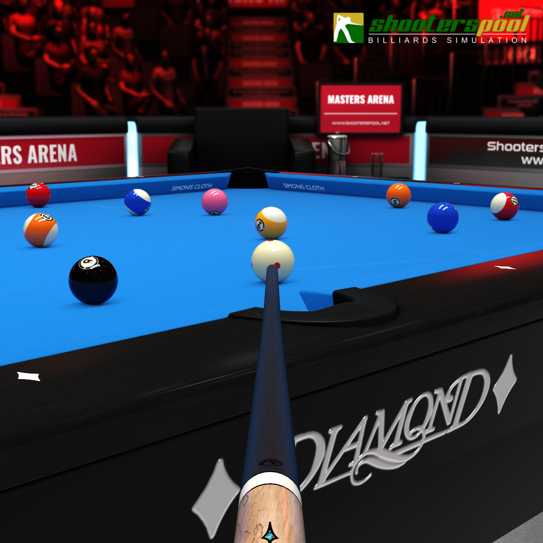 Jogo Sortudo Com Cartão De Jogo Com Billiard Pool De Diamantes